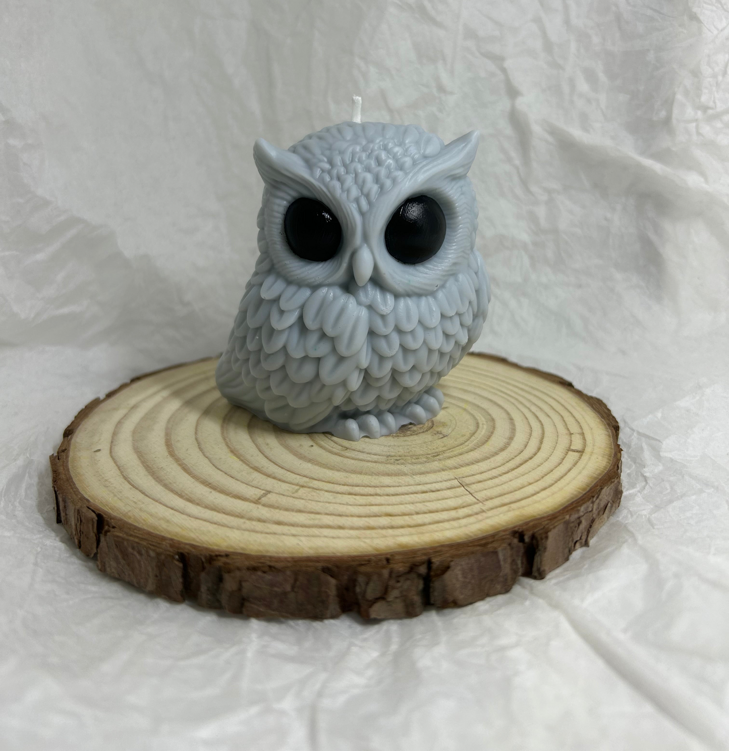 Vela decorativa de búho