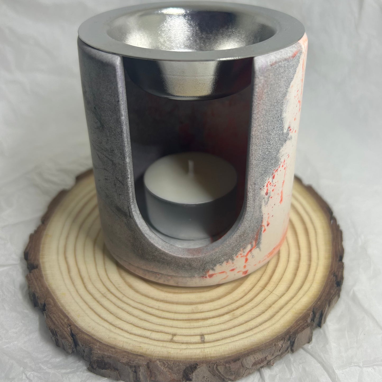 Quemador negro y rojo difuminado