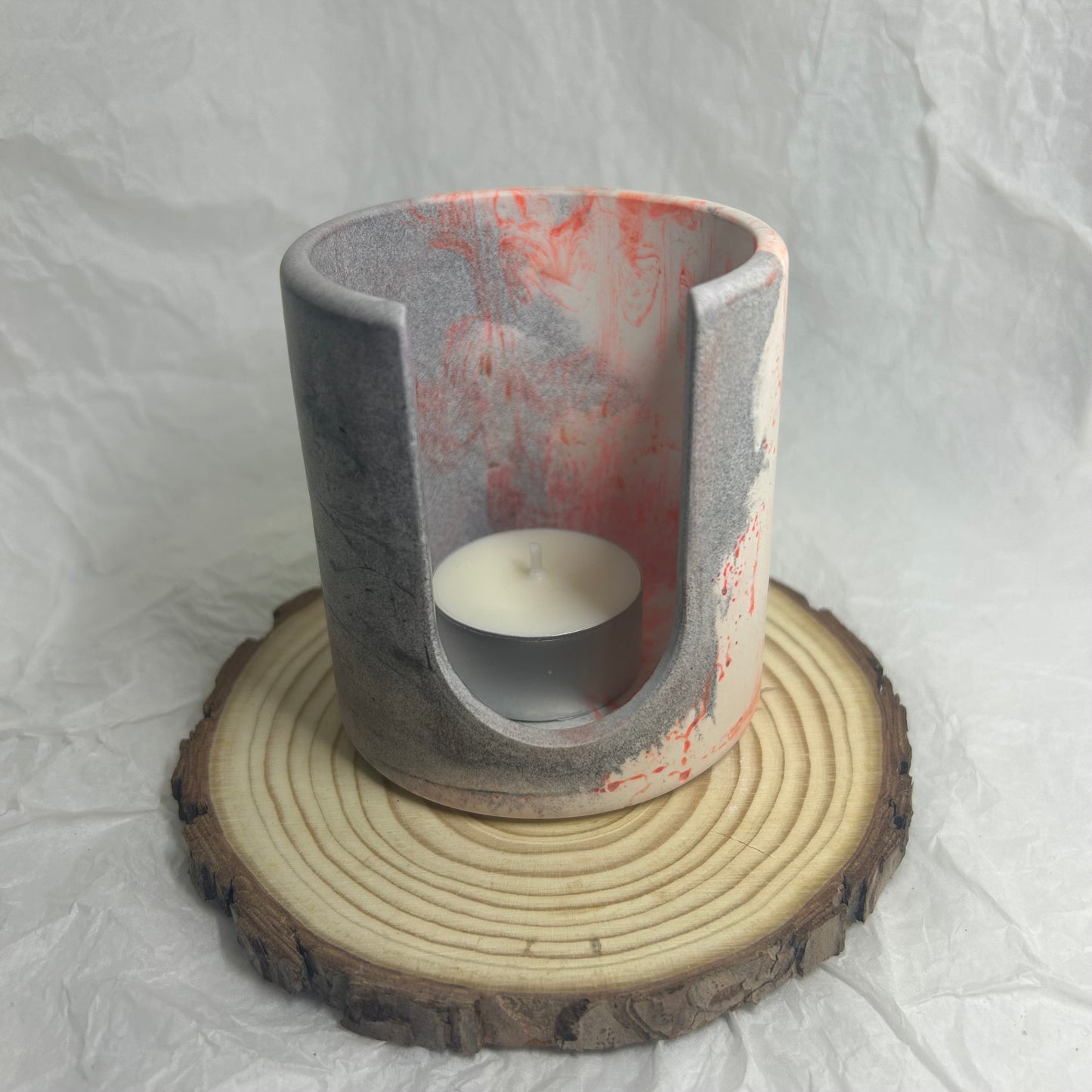 Quemador negro y rojo difuminado