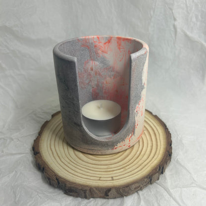 Quemador negro y rojo difuminado