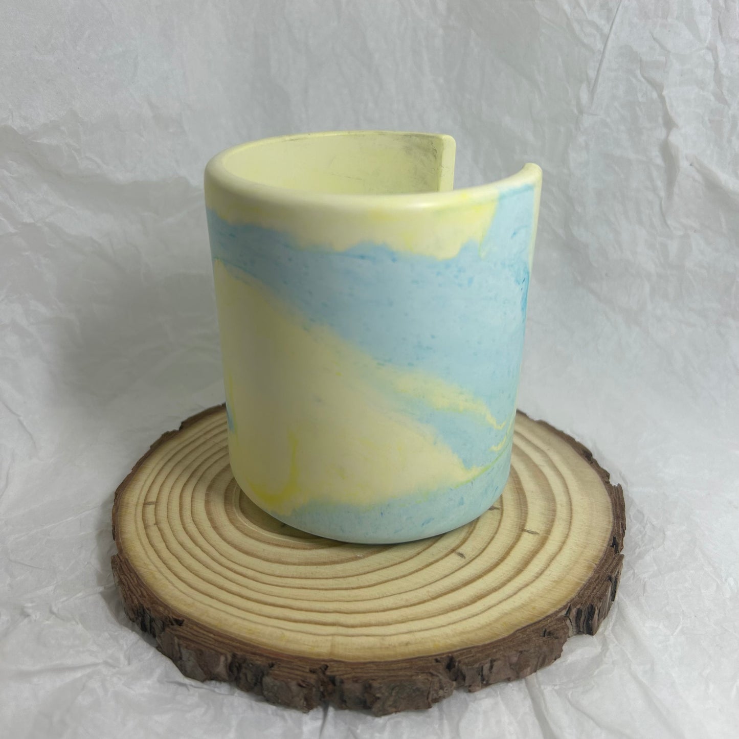 Quemador verde agua y amarillo